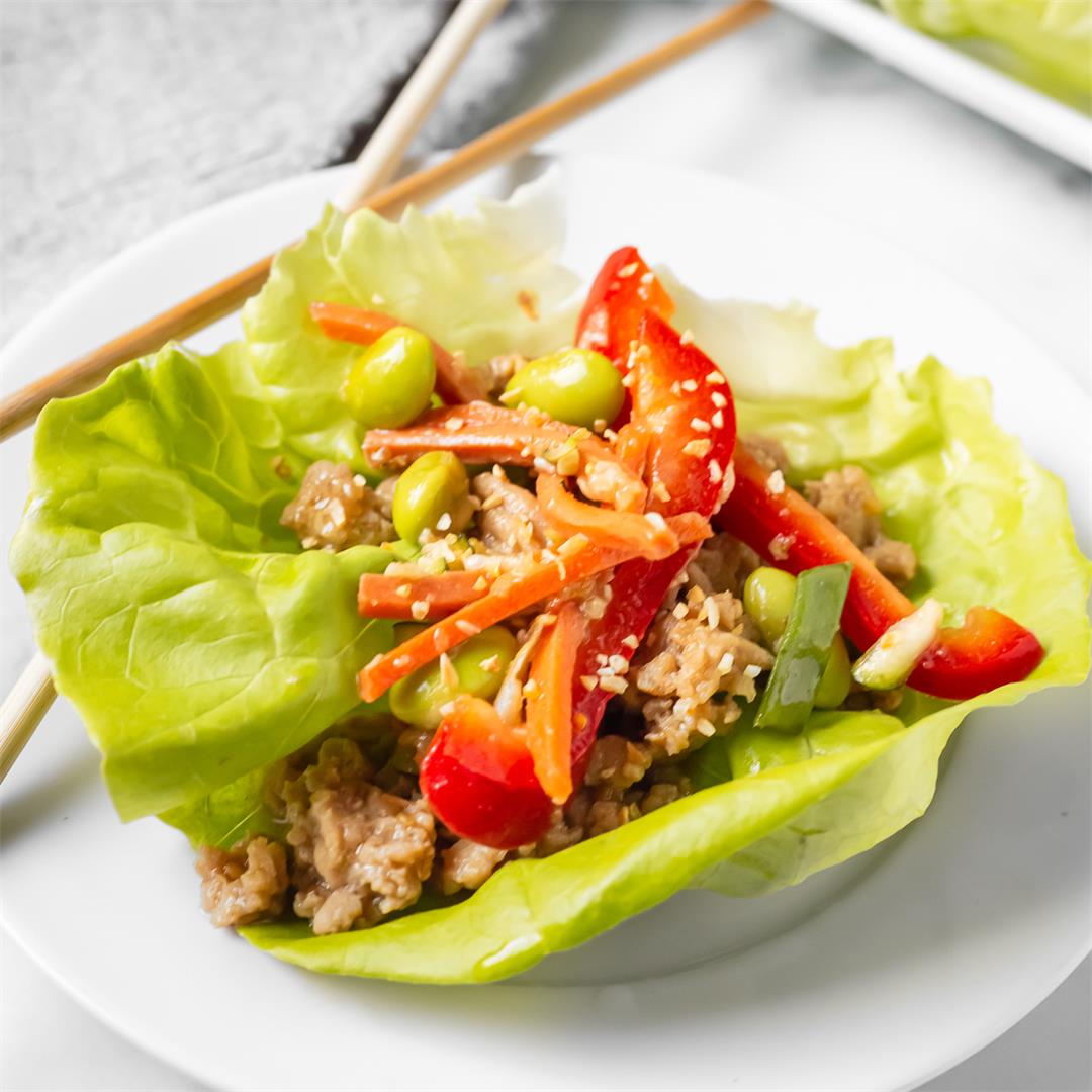 Teriyaki Chicken Lettuce Wraps